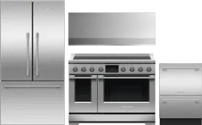 4 Piece Package Includes Refrigerator, Range, Hood And Dishwasher